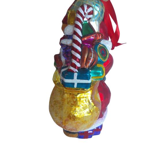 Vintage Christopher Radko Big Nick Santa 9" READ AS IS DEFECT - Picture 5 of 7